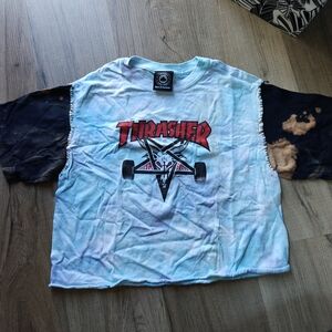 Thrasher Blue and Black Graphic Tee